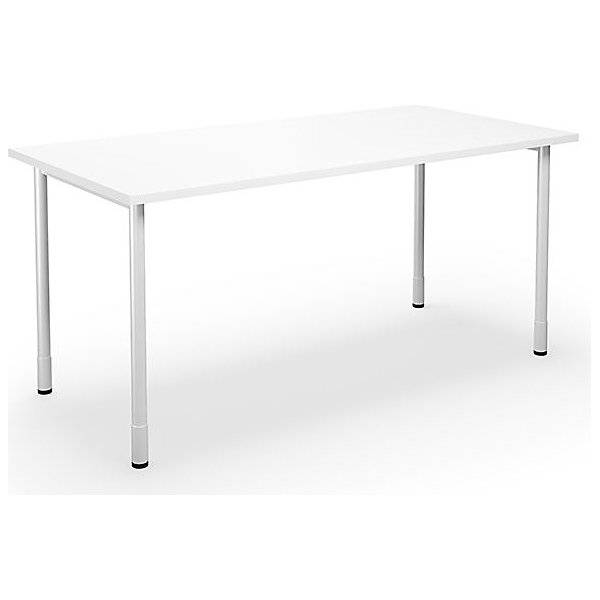 Mehrzwecktisch DUO-C gerade Platte HxT 700 - 800 x 800 mm Breite 1600 mm weiß weiß. TAKKT Industrial &