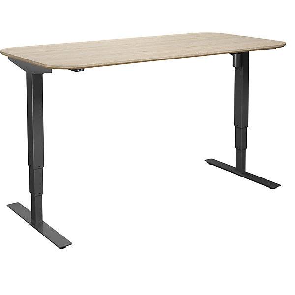 Schreibtisch Atlanta Trend elektrisch höhenverstellbar gerade abgerundete Ecken BxT 1600 x 800 mm-0