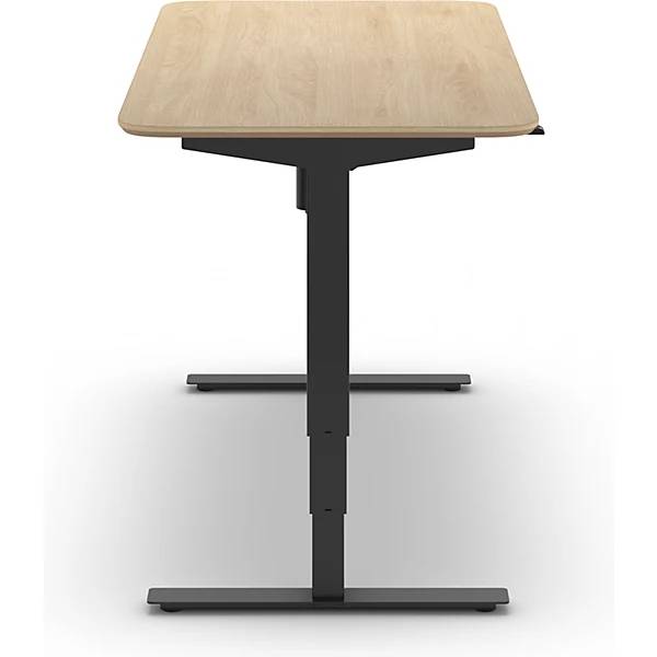 Schreibtisch Atlanta Trend elektrisch höhenverstellbar gerade abgerundete Ecken BxT 1600 x 800 mm-2