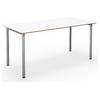 Mehrzwecktisch DUO-C Trend gerade Platte Tiefe 800 mm Breite 1600 mm weiß / silber. TAKKT Industrial &