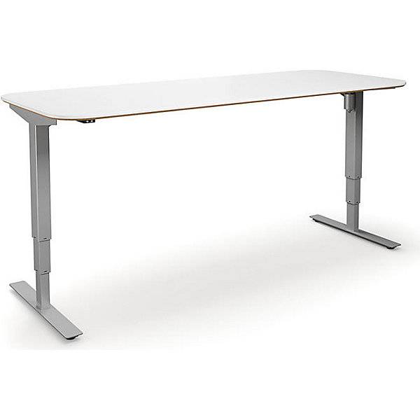 Schreibtisch Atlanta Trend elektrisch höhenverstellbar gerade abgerundete Ecken BxT 1800 x 800 mm