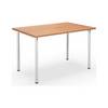Mehrzwecktisch DUO-C gerade Platte HxT 700 - 800 x 800 mm Breite 1200 mm Buche weiß. TAKKT Industrial &