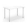 Mehrzwecktisch DUO-C gerade Platte HxT 700 - 800 x 800 mm Breite 1200 mm weiß weiß. TAKKT Industrial &