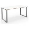 Mehrzwecktisch DUO-O Trend gerade Platte Tiefe 800 mm Breite 1600 mm weiß / silber. TAKKT Industrial &