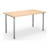 Mehrzwecktisch DUO-C gerade Platte HxT 700 - 800 x 800 mm Breite 1400 mm Birke silber. TAKKT Industrial &