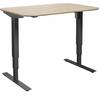 Schreibtisch Atlanta Trend elektrisch höhenverstellbar gerade abgerundete Ecken BxT 1200 x 800 mm