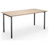 Mehrzwecktisch DUO-C Trend gerade Platte Tiefe 800 mm Breite 1600 mm Eiche / schwarz. TAKKT Industrial &