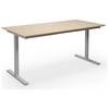 Mehrzwecktisch DUO-T Trend gerade Platte Tiefe 800 mm Breite 1400 mm Eiche / silber. TAKKT Industrial &