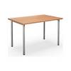Mehrzwecktisch DUO-C gerade Platte HxT 700 - 800 x 800 mm Breite 1200 mm Buche silber. TAKKT Industrial &