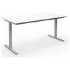 Mehrzwecktisch DUO-T Trend gerade Platte Tiefe 800 mm Breite 1400 mm weiß / silber. TAKKT Industrial &