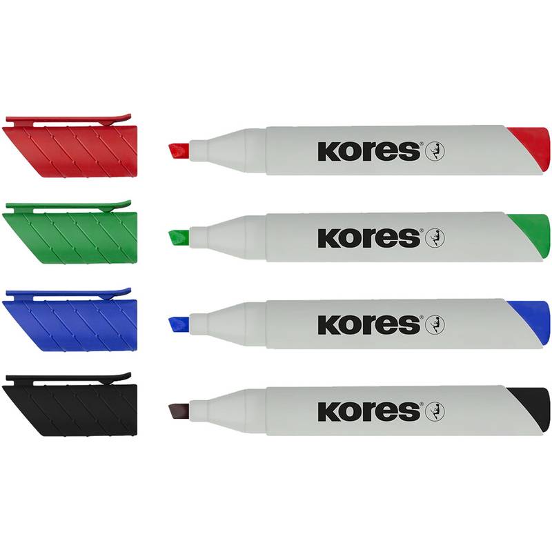Kores Whiteboard-Marker "ECO XW2", 4er Etui-0