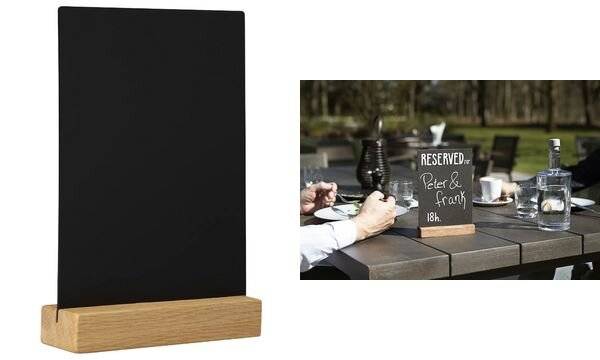 EUROPEL Kreidetafel Tischaufsteller, DIN A5 hoch, eiche (71700312)