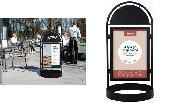 EUROPEL Plakatständer CITY SIGN, 1.300 x 670 x 670 mm (71700408)-0