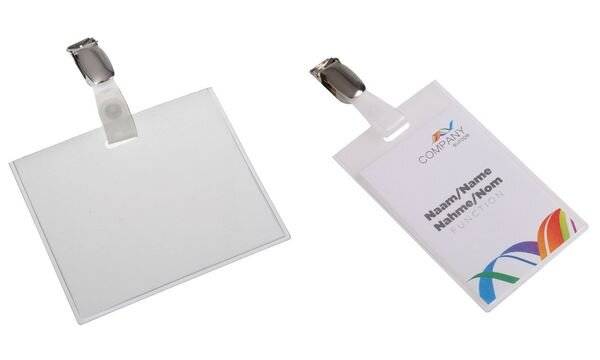 EUROPEL Namensschild, geschlossen, mit Clip, 90 x 60 mm (71700540)