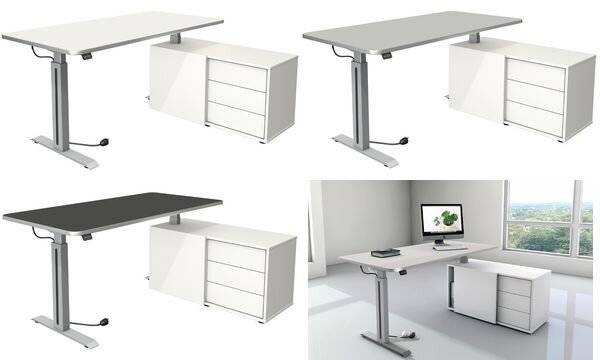 kerkmann Komplett-Arbeitsplatz Move 1 Style, weiß (714001405)-1