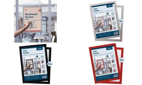 EUROPEL Magnetrahmen INFO FRAME, DIN A4, schwarz (71700497)-0