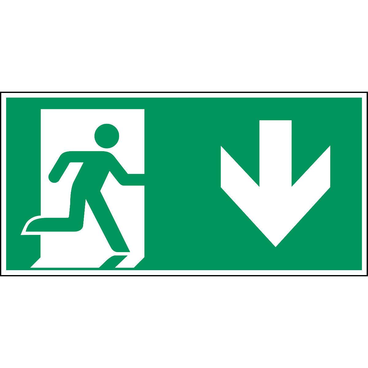 Erste Hilfe & Fluchtweg • Notausgang (links) • E002/A180 • 105x210 mm • B-7527-2