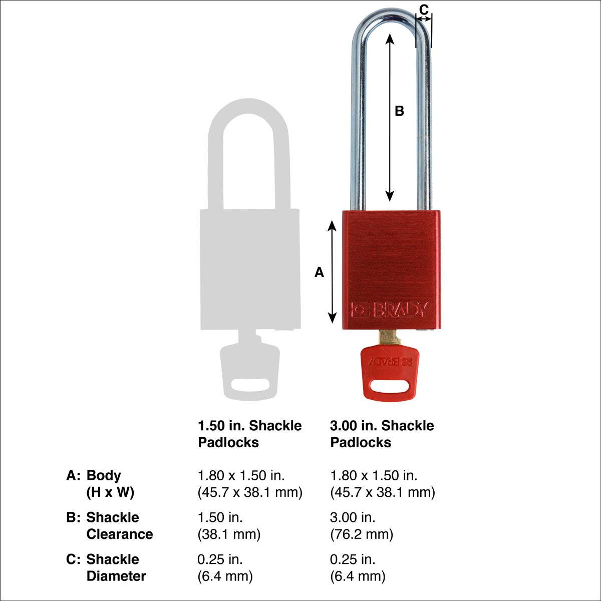 SafeKey-Vorhängeschlösser–Aluminium • 1 Stück • KD • Violett • Bügel: 76 mm-1