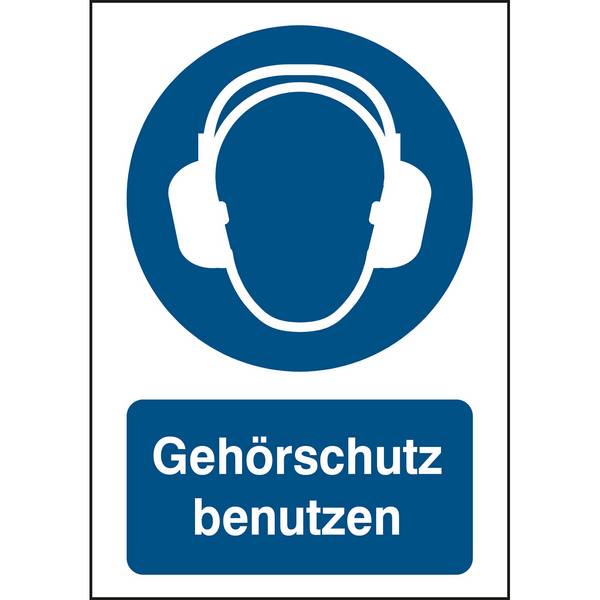 Gebot • Gehörschutz benutzen • M003 • 297x210 mm • B-862 • Gehörschutz benutzen