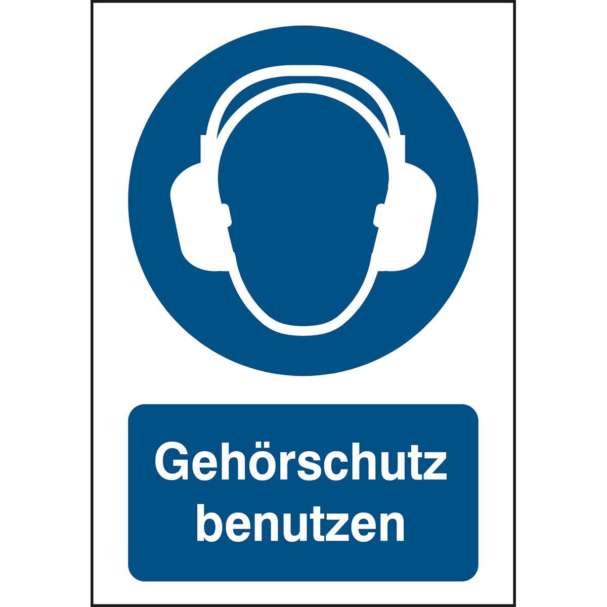 Gebot • Gehörschutz benutzen • M003 • 297x210 mm • B-862 • Gehörschutz benutzen-0