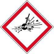 Gefahrstoff - GHS • Explosiv • PIC 1801 • 10x10 mm • B-7586 • Karte • 96 Stück-0
