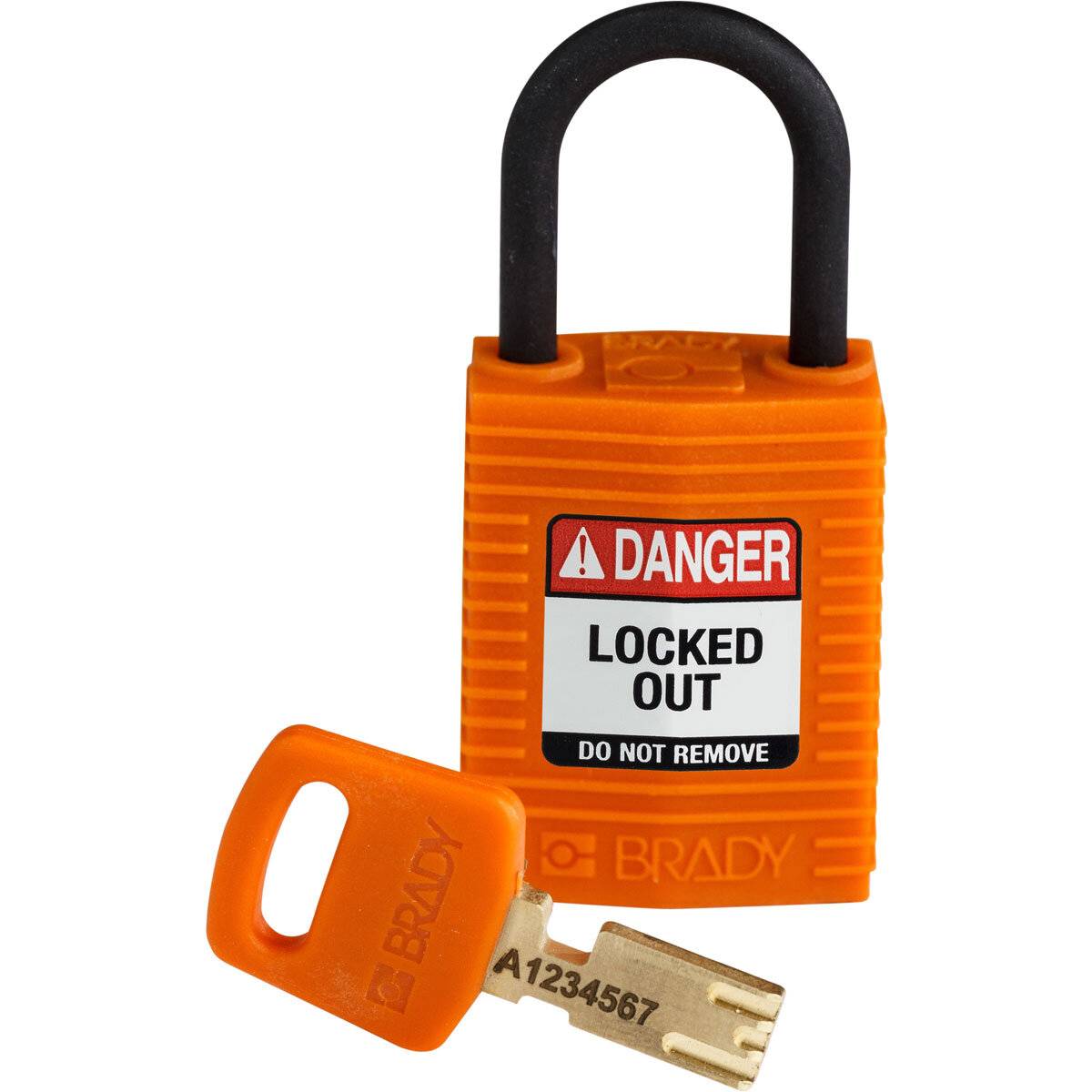 SafeKey-Vorhängeschlösser–kompakt • 1 Stück • KD • Orange • Bügelhöhe: 25 mm-0