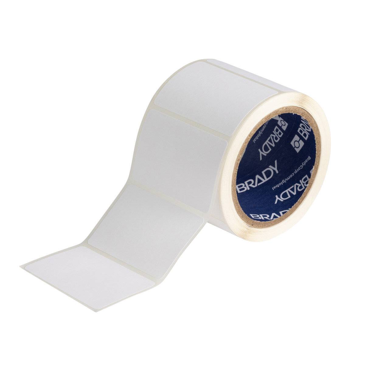 BradyJetJ4000 Polyesteretiketten • 76.20 mm x 50.80 mm • Weiß-0