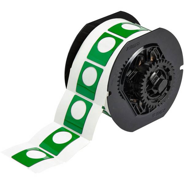 BBP3x Drucktasten ohne Stanzung • Grün • 38.1 x 30.48 mm mit Ausbruch 22.5 mm