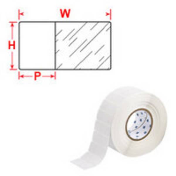 Etiketten • Weiß/Transparent • 25.4 x 66.68 mm • Selbstlaminierender Polyester