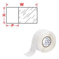 Etiketten • Weiß/Transparent • 25.4 x 66.68 mm • Selbstlaminierender Polyester-0