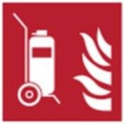 Brandschutz • Fahrbarer Feuerlöscher • F009 • 100x100 mm • B-7541-1