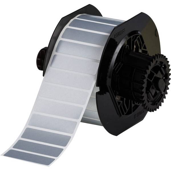 BBP33-Etiketten • Silber • 12.7 x 50.8 mm • Metallisierter Polyester B-428
