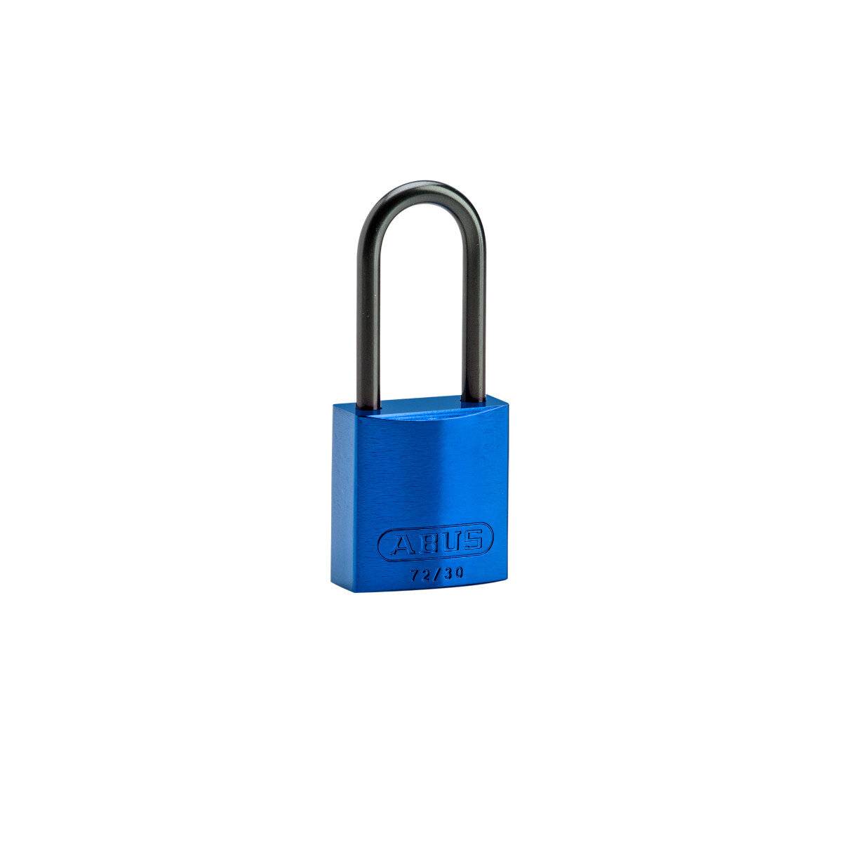 Aluminium-Vorhängeschlösser–kompakt • Blau • 32 x 99 mm • Aluminium-0