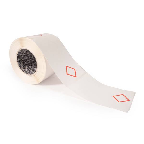 CLP/GHS Etiketten • 1 rote Raute • 105x155 mm • Polypropylen • 76.2 mm Kern