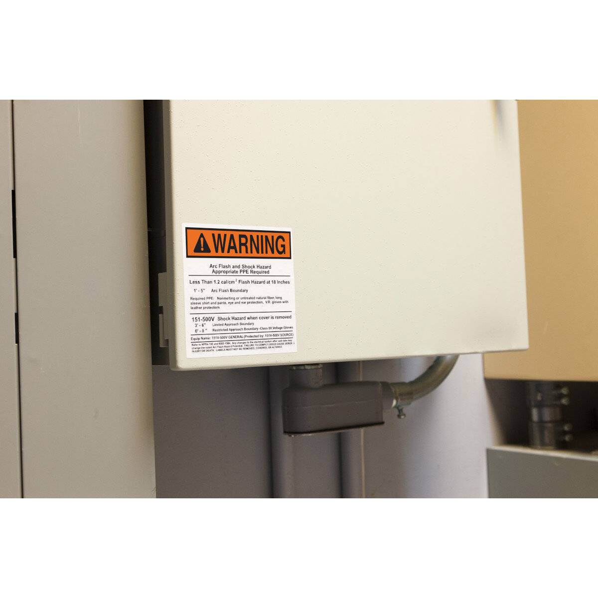 BBP85 Etiketten - ANSIWA • Schwarz auf Orange & Weiß • 102 mm x 152 mm • Vinyl-3