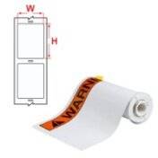 BBP85 Etiketten - ANSIWA • Schwarz auf Orange & Weiß • 102 mm x 152 mm • Vinyl-4