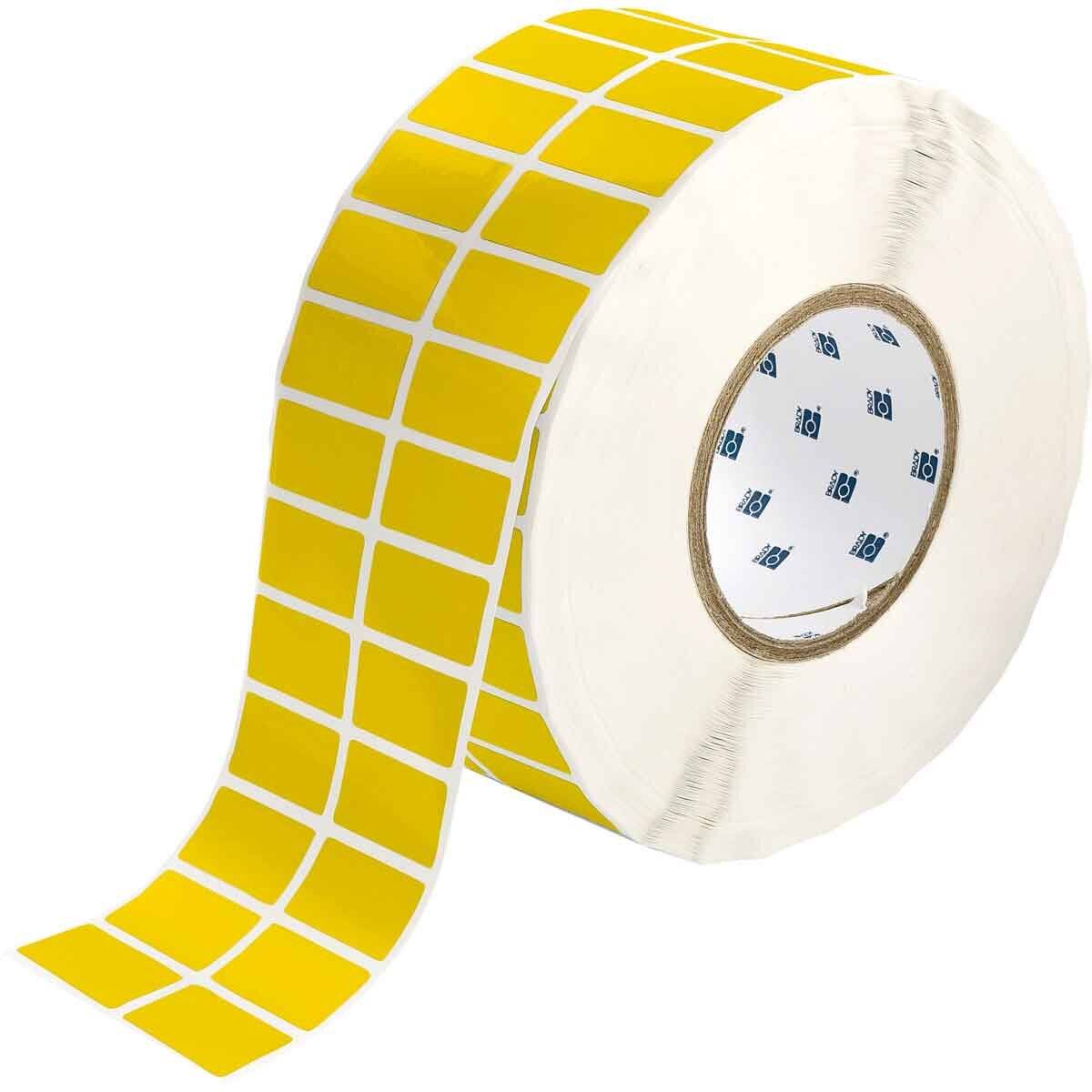 Thermotransferetiketten • Gelb • Breite: 38.1 mm • Höhe: 19.05 mm • Polymer •1-1
