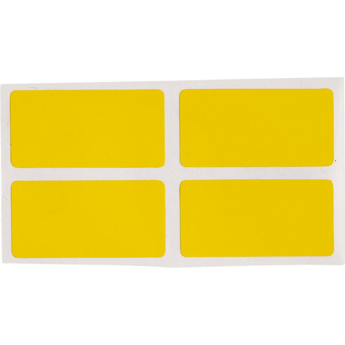 Thermotransferetiketten • Gelb • Breite: 38.1 mm • Höhe: 19.05 mm • Polymer •1-2