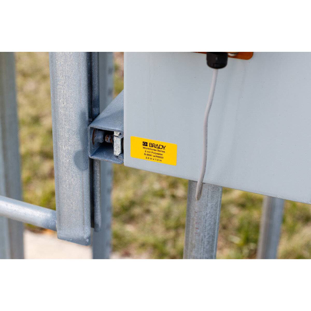 Thermotransferetiketten • Gelb • Breite: 38.1 mm • Höhe: 19.05 mm • Polymer •1-3
