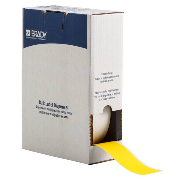 Brady Corporation Die Brady B-854 Toughwash TM Etiketten sind stark haftend bei Bedarf bedruckbar