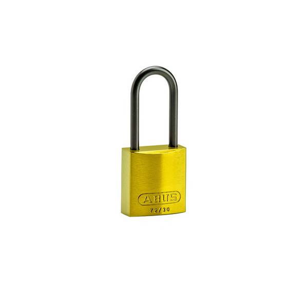 Aluminium-Vorhängeschlösser–kompakt • Gelb • 32 x 99 mm • Aluminium