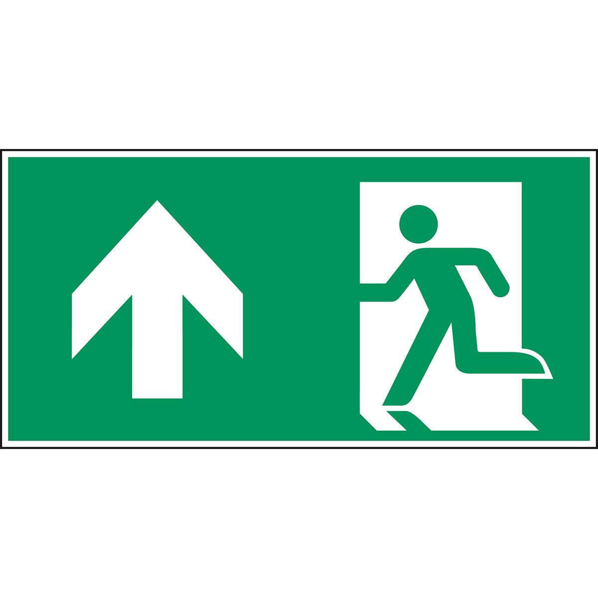 Erste Hilfe & Fluchtweg • Notausgang (links) • A0/E001 • 148x297 mm • B-7541-0