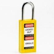 Sicherheitsschlösser–langes Gehäuse • Gelb • 38 x 122 mm • Nylon Stahlbügel-2