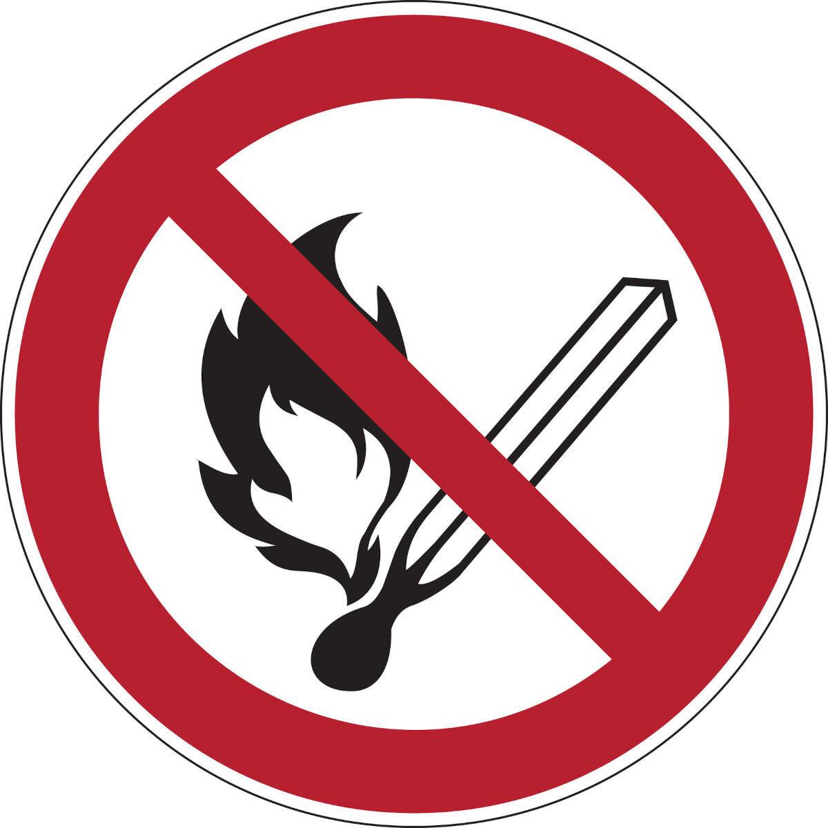 Verbot • PIC 201 • 100 mm • B-7541 • Feuer, offenes Licht und Rauchen verboten-2