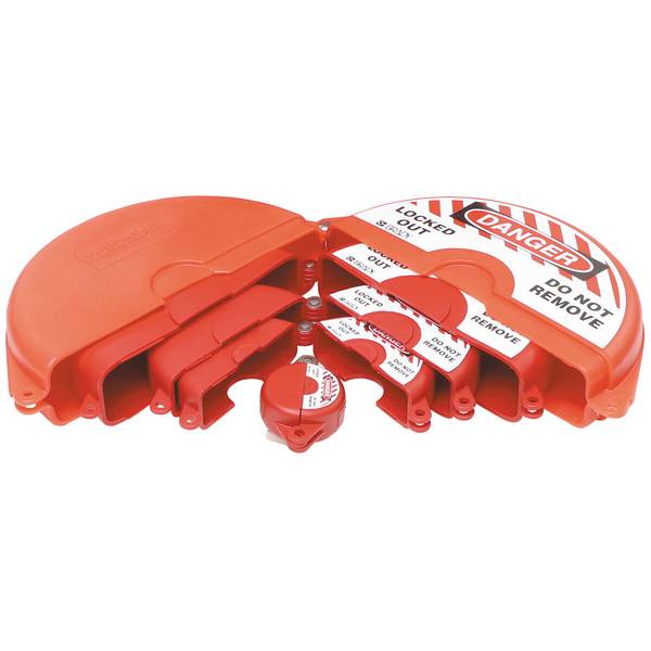 Absperr-Set für Durchgangsventile • Rot • Ventildurchmesser 25 mm - 330 mm