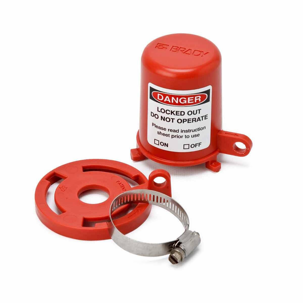 Kegelventil-Absperrung • Rot • 7/8 Zoll • Durchmesser: 81.4 mm-0