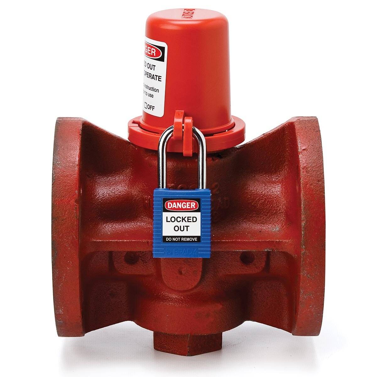 Kegelventil-Absperrung • Rot • 7/8 Zoll • Durchmesser: 81.4 mm-1