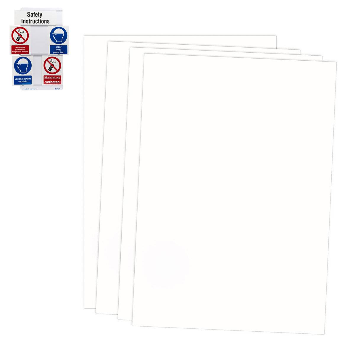 Sicherheits-Einschubschilder–Blanko-Einschubschilder • 210x148 mm • B-7527-0