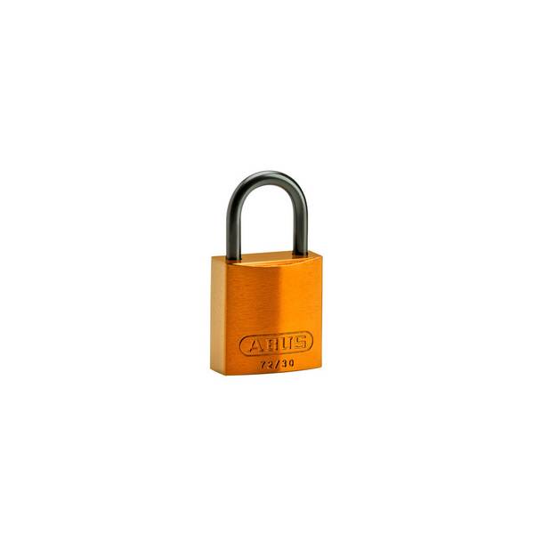 Aluminium-Vorhängeschlösser–kompakt • Orange • 32 x 64 mm • Aluminium