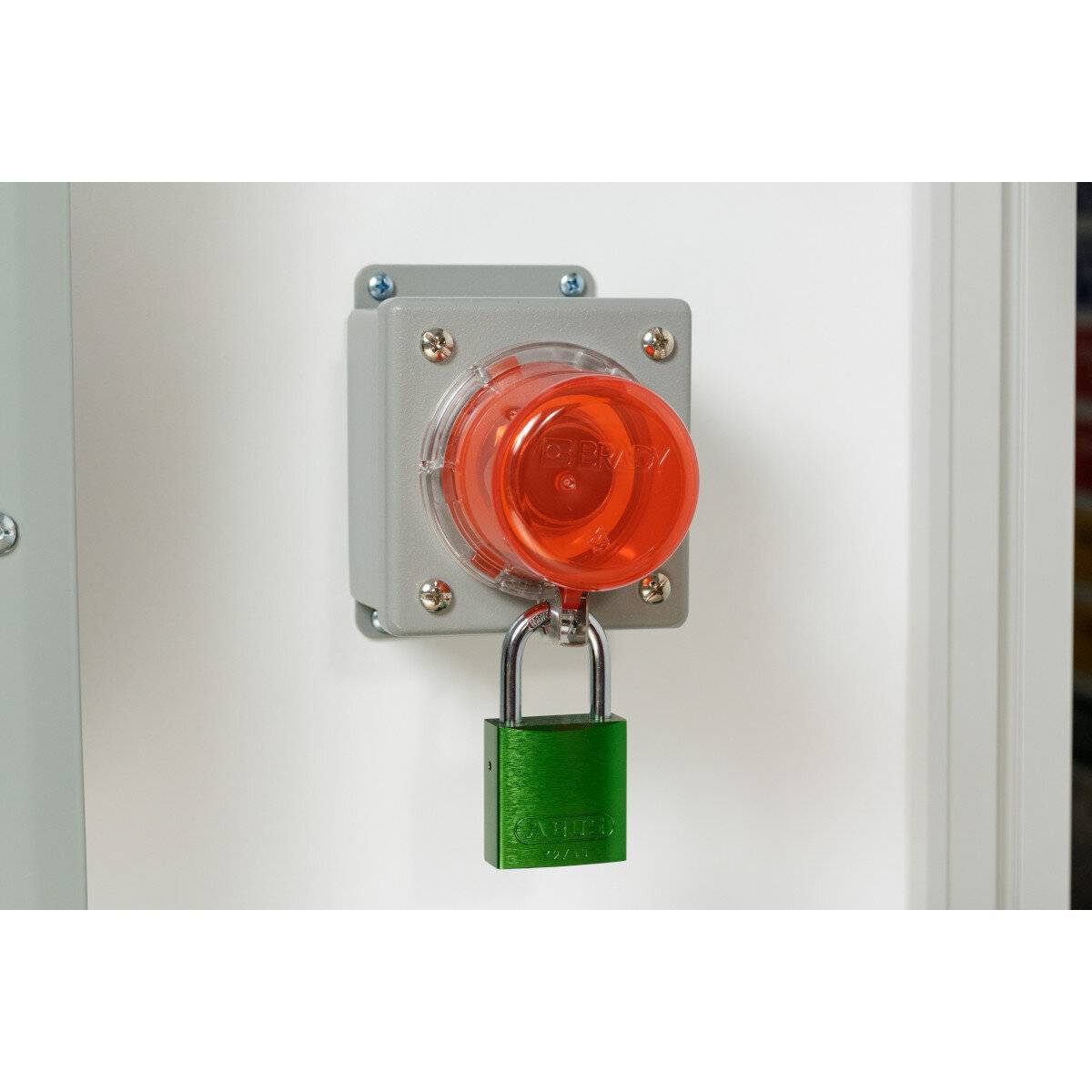 Aluminium-Vorhängeschlösser–kompakt • Orange • 32 x 64 mm • Aluminium-2
